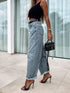 'Jovana' High Waist Wide Leg Jeans - Celes Fashion